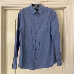 H&M Easy Iron Blue Button Down